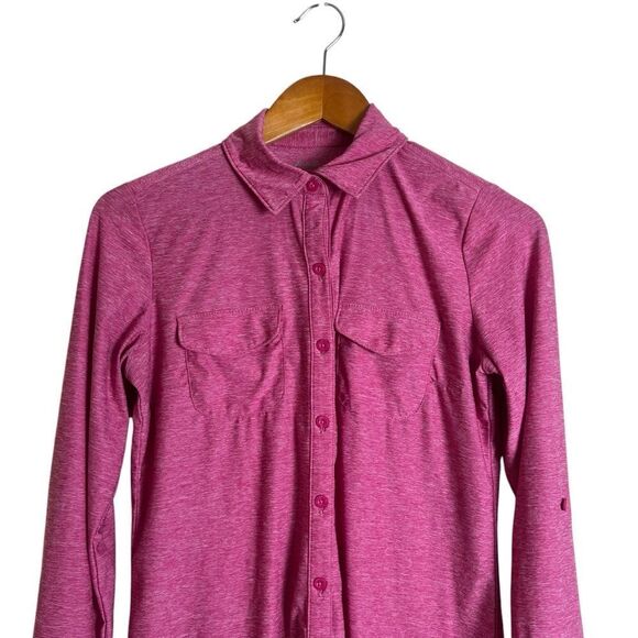 Eddie Bauer pink lightweight button down shirt - Picture 2 of 7